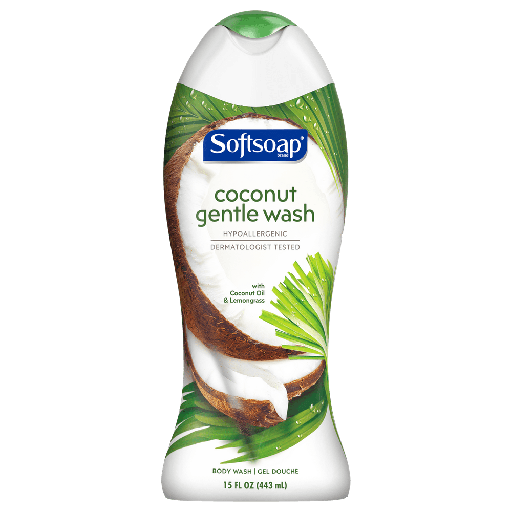 Softsoap Gentle Body Wash, Coconut Oil & Lemongrass 15 fluid ounce