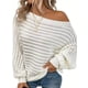 thumbnail image 2 of Suéter de cuello alto sólido suéter de punto suelto suéter de mujer casual femenino otoño invierno 2024 señora manga larga prendas de punto, 2 of 5
