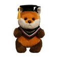 thumbnail image 2 of JMKQLZ 20cm Fluffy Fox Graduation Stuffed Animal Doctorate Bachelor Panda Plush Toys in Cap Gown Wearing Ribbons Doll Simulation Souvenir Gifts 2025 Graduation Gifts, 2 of 7