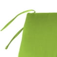 thumbnail image 4 of Jordan Manufacturing 57" x 18.75" Greenery Lime Green Solid Rectangular Outdoor Settee Swing Bench Cushion with Ties, 4 of 10