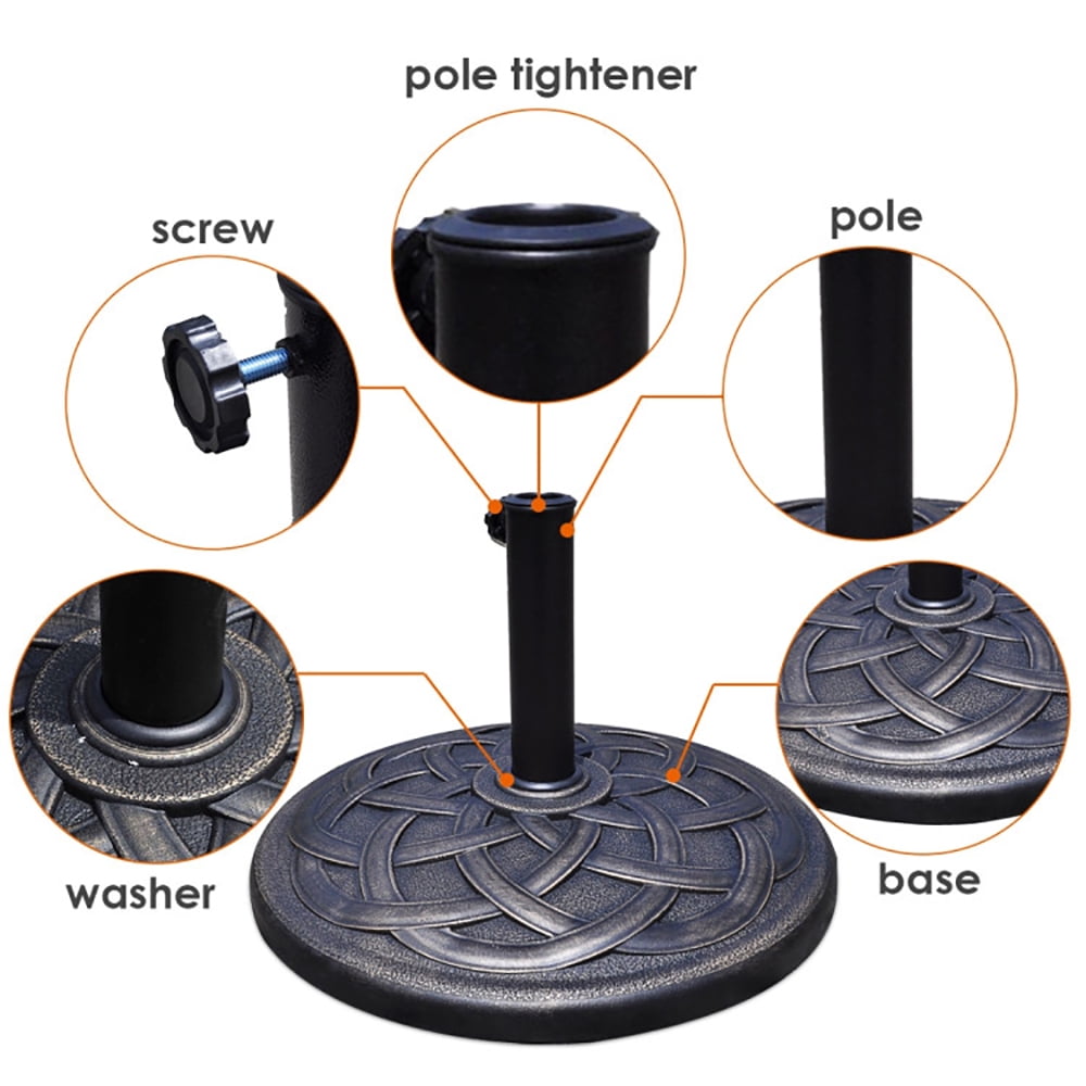 Aimee Lii 22 Inch Heavy Duty Round Umbrella Base Stand, Patio Umbrella Stand Aimee Lii 22 Inch Heavy Duty Round Umbrella Base Stand, Patio Umbrella Stand