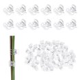 thumbnail image 1 of Uxcell 200-Pack Clips de Orquídea de Plástico para Jardín Clips de Soporte para Plantas de 6 Garras [Transparente], 1 of 1