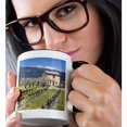 thumbnail image 2 of 3drose, Vineyard, Stone House, Mt Ventoux, Provence, France - Eu09 Dbn0623 - David Barnes, 11oz Two-tone Black Mug, 2 of 6