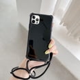thumbnail image 3 of Compatible with iPhone 13 Pro Max Crossbody Case Shoulder Strap Adjustable Nylon Neck Strap Holder with Neck Cord Lanyard Shockproof Protective Cover for Girls Women Black, 3 of 11