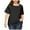 Black womens tops summer, variant on USSUMA Plus Womens Tops Dressy Casual Plus Size Tops for Women Casual T-Shirt Short Sleeve Round Neck Floral Hollow Out Tunic Oversized Shirts
