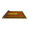 thumbnail image 2 of Ahgly Company Indoor Round Oriental Yellow Industrial Area Rugs, 7' Round, 2 of 4