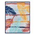 thumbnail image 2 of Unique Loom Belize Outdoor Collection Area Rug - Ambergris (7' 10" x 10' Rectangle Gray/Navy Blue), 2 of 6