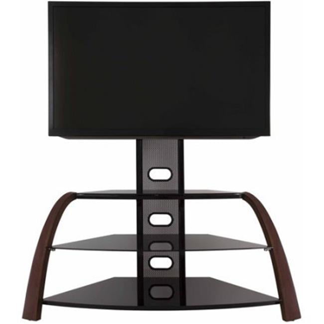 Walnut AVF Kingswood Floor Stand with Mount for TVs 32-55" 