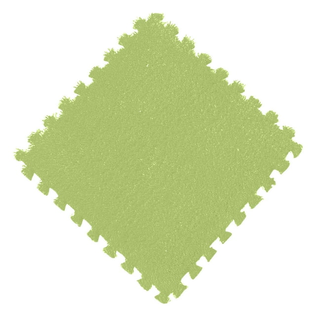 Green Kids Foam Puzzle Mat With Soundproof Design, Non Slip Surface And Easy Storage For Playroom And Floor Protection, 11.8X11.8In