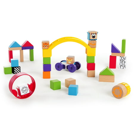 Baby Einstein Curious Creator Kit Wooden Blocks Discovery Toy, Ages 12 months