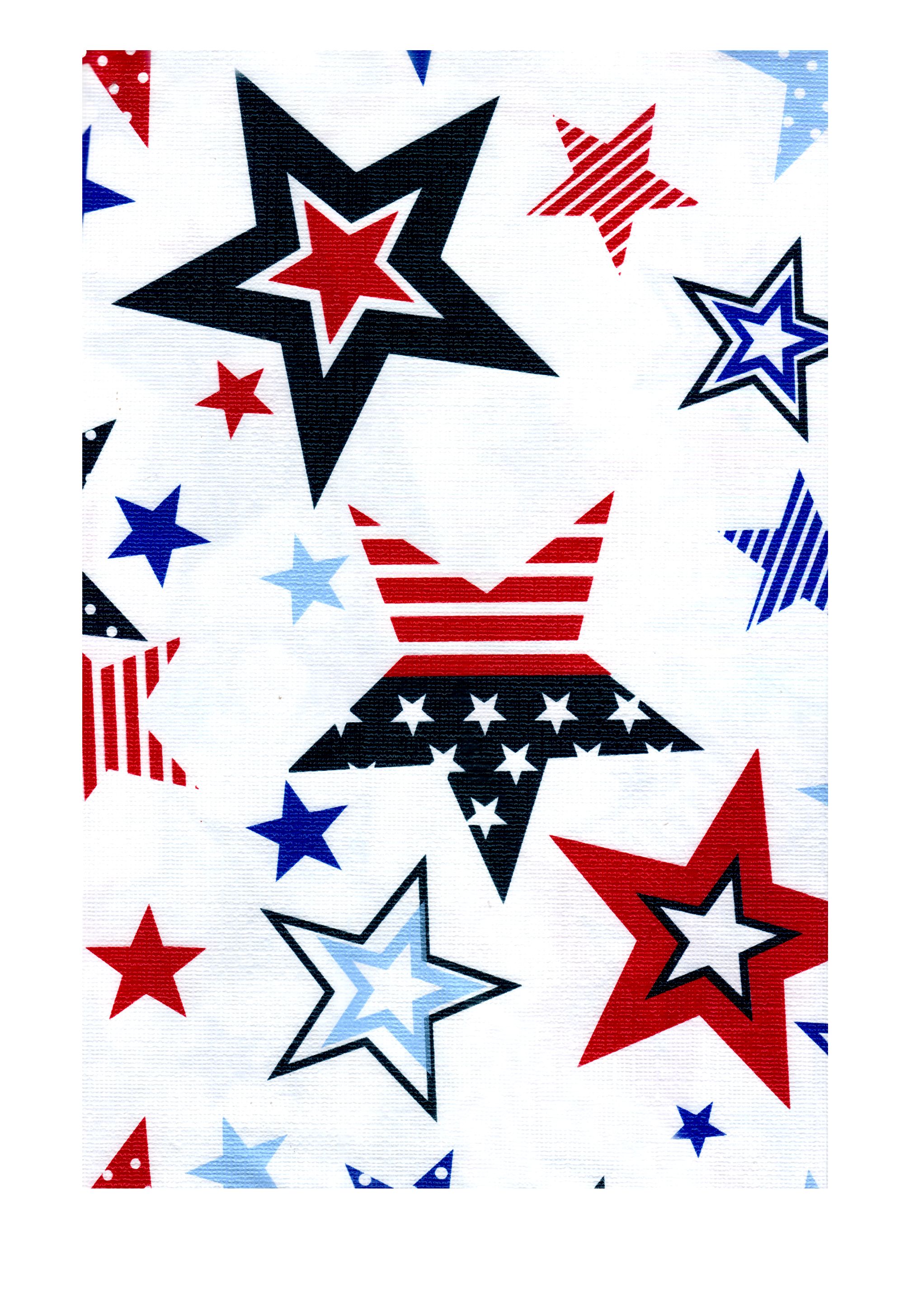 Patriotic Stars PEVA Vinyl Tablecloth 4th of July Flannel Backed (52 x 90 Rectangle) - Walmart 