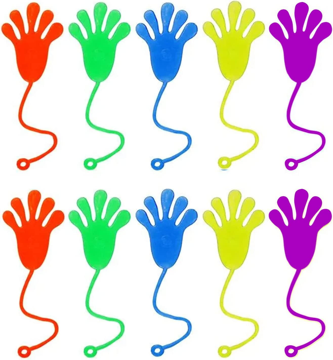 Sticky Glitter Hands - Pack of 24 - Stretchy Wacky Fingers - Fun Color ·  Art Creativity