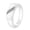 White, variant on Men's and Women's Ceramic 5MM Simple Beveled Edge with Zirconia Couple Wedding Ring White Size 9