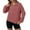 Red, variant on Fashion Clothing Women's Solid Color Sweatshirt Women's Zip Up Sweatshirt Casual Long Sleeve Pullover Tops Stand Collar Loose Fit Basic Solid Color Outerwear For Daily Wear Fall Fashion