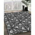 thumbnail image 3 of Ahgly Company Machine Washable Indoor Rectangle Transitional Midnight Gray Area Rugs, 8' x 10', 3 of 7