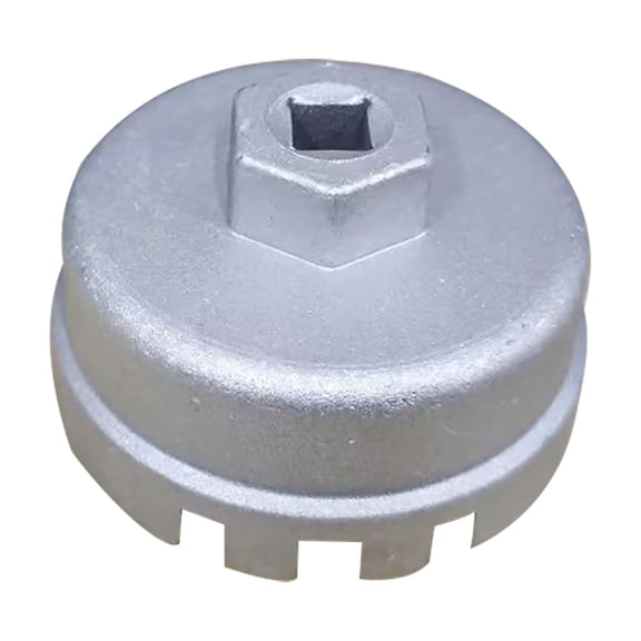 Aluminum Alloy Oil Filter Wrench Heavy Duty Grid Tool for Automobile Oil Filter Housings Silver Finish for Durable Performance and Corrosion Resistance, Dark Gray