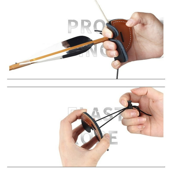 sailesiti Recurve Bow Finger Buckle Finger Guard Right Hand Protection Practice