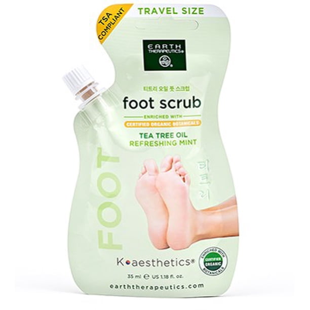 Earth Therapeutics Foot Scrub Pouch w spout Travel Size