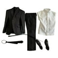 thumbnail image 1 of Conjunto de traje de figuras de acción masculinas a escala 1/6 Conjunto de traje de figuras de acción Escenas de disfraces Foto Camisa blanca, 1 of 9
