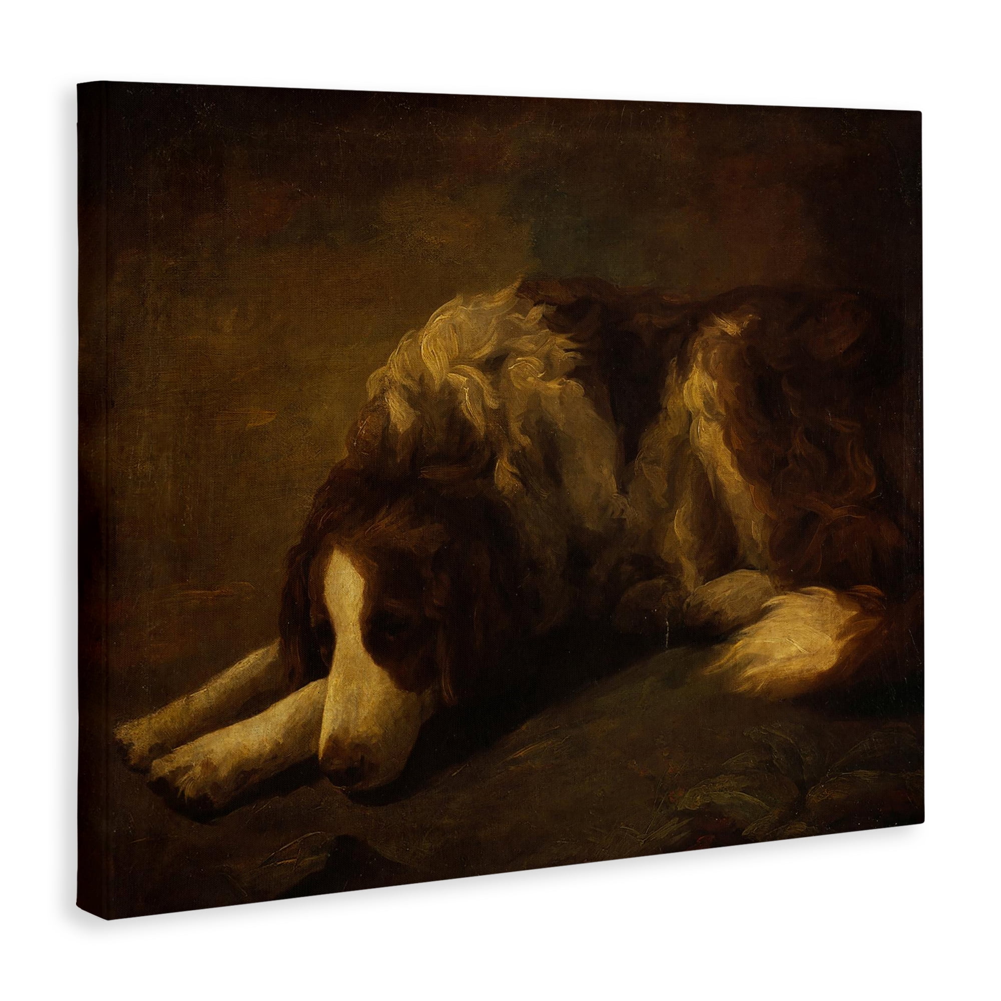 Stupell Industries Dim Lighted Classic Dog Canvas Wall Art, design by Lil' Rue