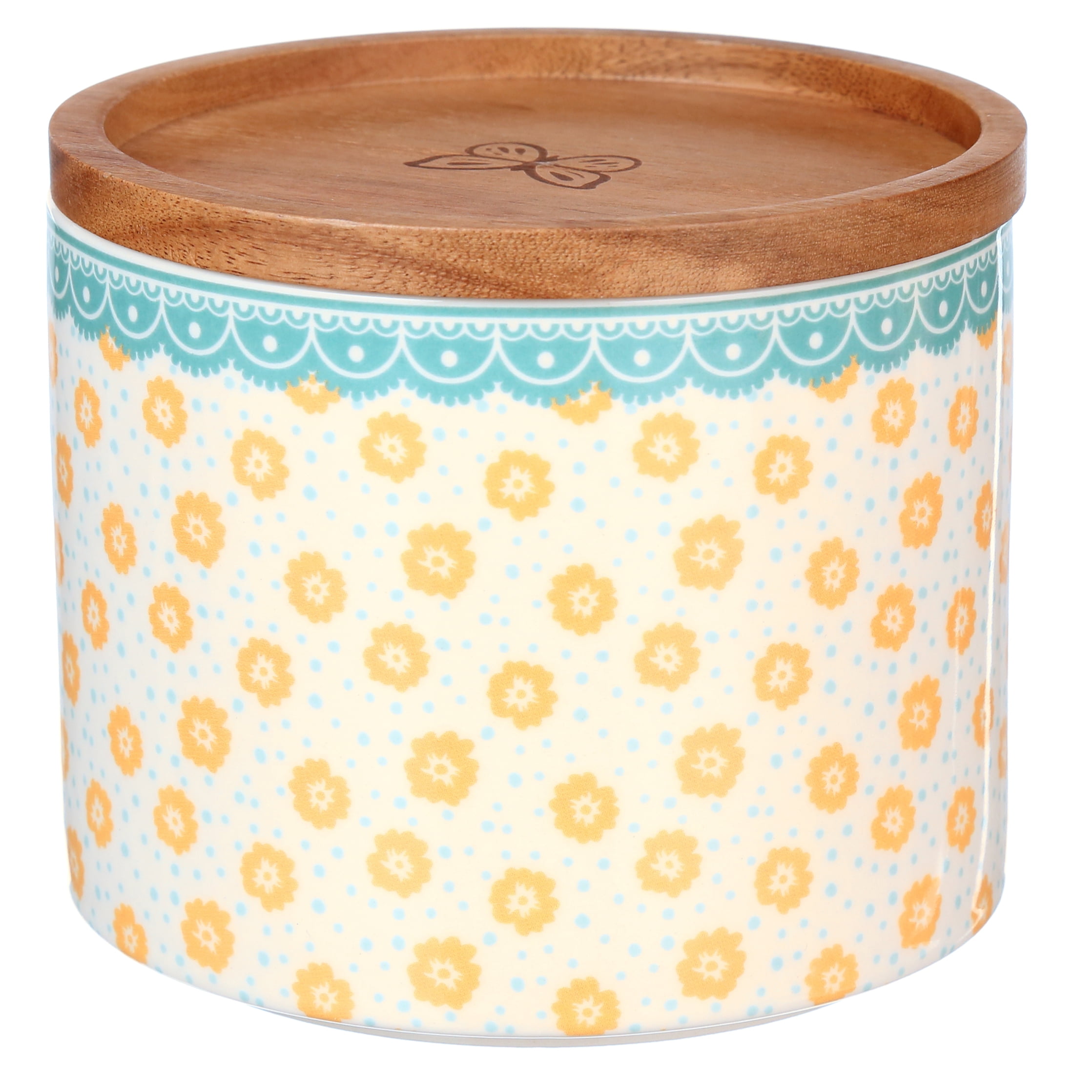 Pioneer Woman Stacking 3-Piece Stoneware Canister Set