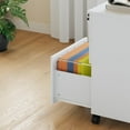 thumbnail image 3 of AKDSteel  Mobile Wood File Cabinet with Lock, Rolling Under-Desk Storage Organizer for Home & Office, 3 of 5