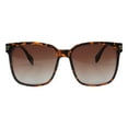 thumbnail image 3 of Polarized Lens Sunglasses Women's Classic Square Oversized Shades UV400 Tortoise, 3 of 4