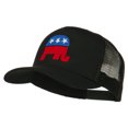 thumbnail image 2 of Republican Elephant USA Embroidered Mesh Back Cap - Black OSFM, 2 of 5