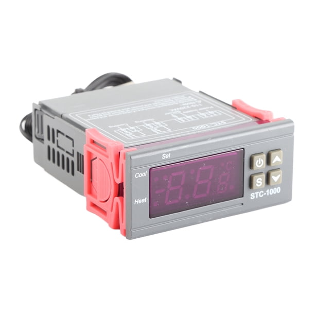 Termostato de refrigeración y calefacción con controlador de temperatura digital STC-1000AC110~220V