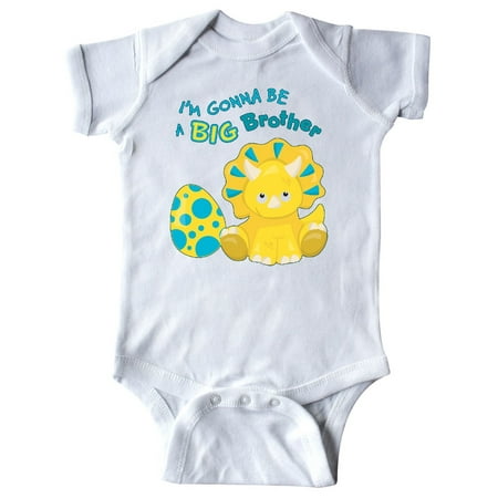 

Inktastic I m Gonna Be a Brother-dino Gift Baby Boy Bodysuit