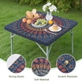 thumbnail image 4 of Colorful Bohemian Style Square Table Cover 36x36 Inch, Elastic Edged Tablecloth for Card Tables and Outdoor Entertaining, 4 of 6