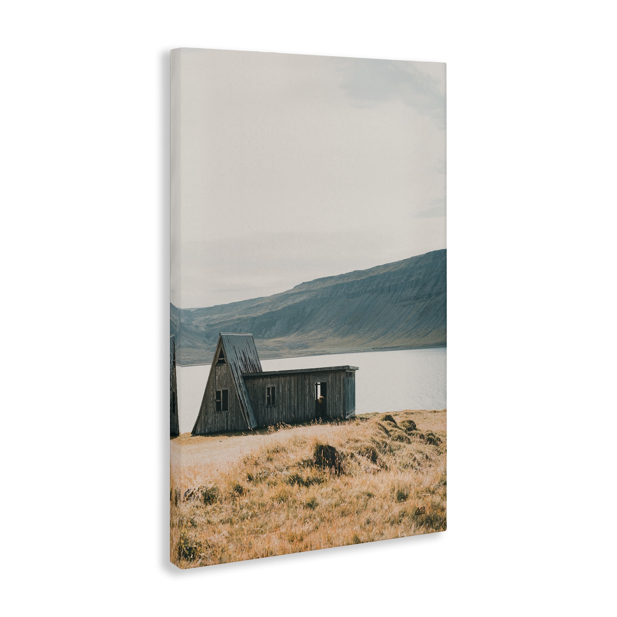 Stupell Industries Iceland Shore Cottage Landscape & Nature Photography Wrapped Canvas Art Print Wall Art, 16 x 24