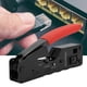 thumbnail image 5 of Cortador de cables, pelador de cables de red, herramientas de prensado de cables, alicates pelacables, acabado de lujo Jadeshay A, 5 of 8