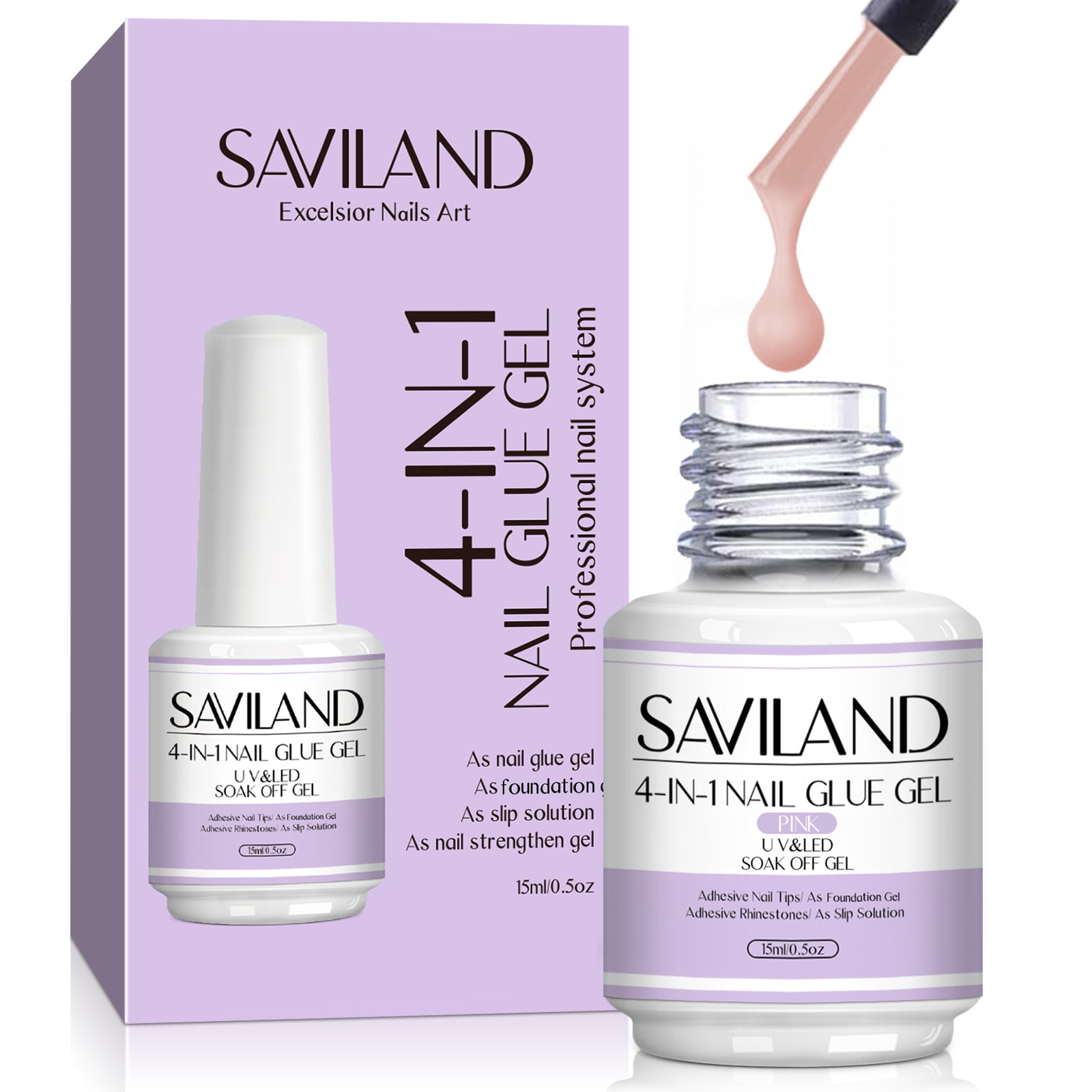 Saviland Super Strong Rhinestone Glue for Nails: Nail Glue with Nail Art  Tools, Nail Gem & Nail Charm Glue with Rhinestone Picker Tool & Tweezer,  30g