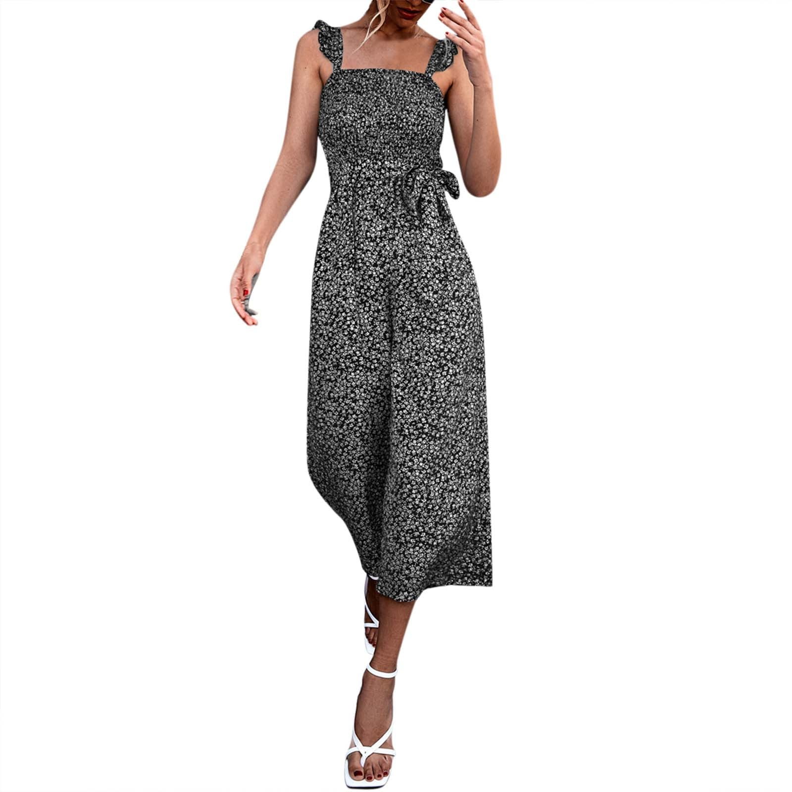 Maternity Bib Overalls Women Fashion Trend Flying Sleeve Belt Broken FFower And Pull Jumpsuit