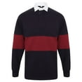 thumbnail image 1 of Front Row Adults  Panelled Tag Free Rugby Shirt, 1 of 3