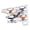 F, variant on DIY Wooden Drone Model Kit, WoodenBuilding Blocks Flying Toys Assembled Kit with Creative Sword Shape, Remote Control Aircraft Training RC DroneQuadcopter Beginner-Friendly Mini Drone(E)