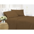 thumbnail image 1 of Unique Home Solid Clearance Bed Sheets 1800 Series Brushed Microfiber Wrinkle Free, Fade Resistant, Ultra Soft, Quality Bedding Set (King, Light Brown, 4pc), 1 of 1