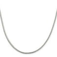 thumbnail image 2 of 925 Sterling Silver Franco Chain Styles Necklace 2.55 mm D/C Square 24 inch, 2 of 4