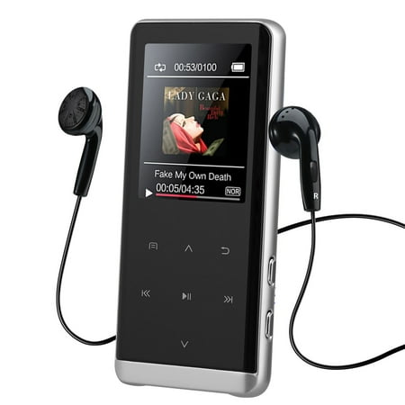 Bluetooth MP3 Player TSV Built in 8GB Portable Digital Music Player Lossless Sound Audio Player with FM Radio Voice Recorder for Sport and Music