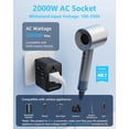thumbnail image 2 of Adaptador de viaje decable universal con 2 USB-C (PD de 20 W) y 1 USB-A, 2 of 7