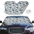 thumbnail image 2 of Balery Chicken And Fish Print Car Windshield Sun Shade,Windshield Sunshade for Car Pickup Truck SUV Accessories-Medium, 2 of 7