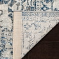 thumbnail image 4 of SAFAVIEH Artisan Kasandra Floral Bordered Runner Rug, Silver/Blue, 2'2" x 8', 4 of 7
