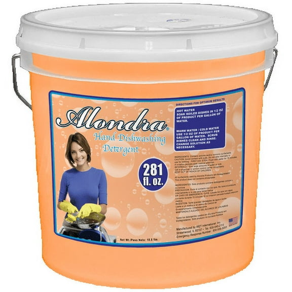 Alondra Hand Dishwashing Detergent, 2.2 Gallons, with Pump