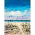 thumbnail image 2 of DeRice, Julie 25x32 Black Ornate Wood Framed with Double Matting Museum Art Print Titled - Relaxing Beaches, 2 of 4
