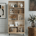 thumbnail image 3 of Elias Mid-Century Modern Open Display Shelf-Bookcase, 3 of 5