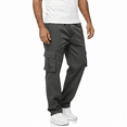 thumbnail image 6 of Puztloy Men's Cargo Pants Sweatpants Jogger Work Trousers Relaxed Fit Loose Casual Lightweight Slacks with Multi Pockets Gray, 6 of 8