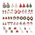 thumbnail image 2 of 50x Colgante de Navideños Esmaltados Tema Navideño Decorativo Elk Santa Sunnimix Colgante Charms, 2 of 8