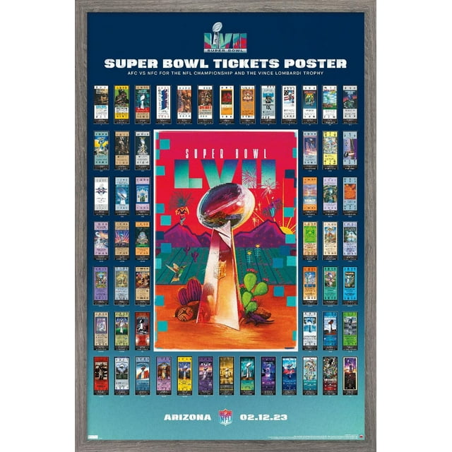 Ligue NFL - Collage de billets Super Bowl LVII