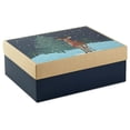 thumbnail image 1 of Hallmark Large Christmas Gift Box with Lid (Reindeer in the Snow), 1 of 3